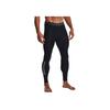Under Armour Printed Letter Elastic Waist Fitness Leggings Men Leggings Black 1370663-001