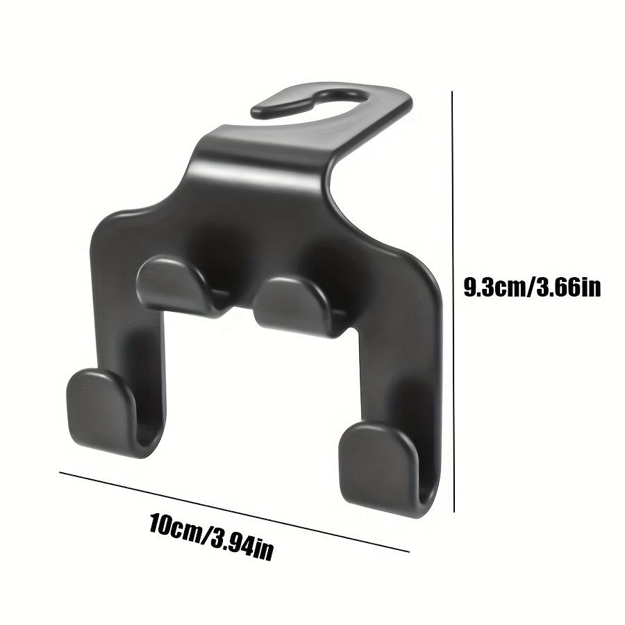 

1/2pcs Car Seat Headrest Hook Hanger Black Storage Organizer Universal For Handbag Purse Coat Fit Universal Vehicle Car Holder