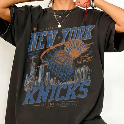 Retro NY Knicks Champions Comfort Color Shirt, City Symbols Basketball Tee, Retro NY Fan Shirt
