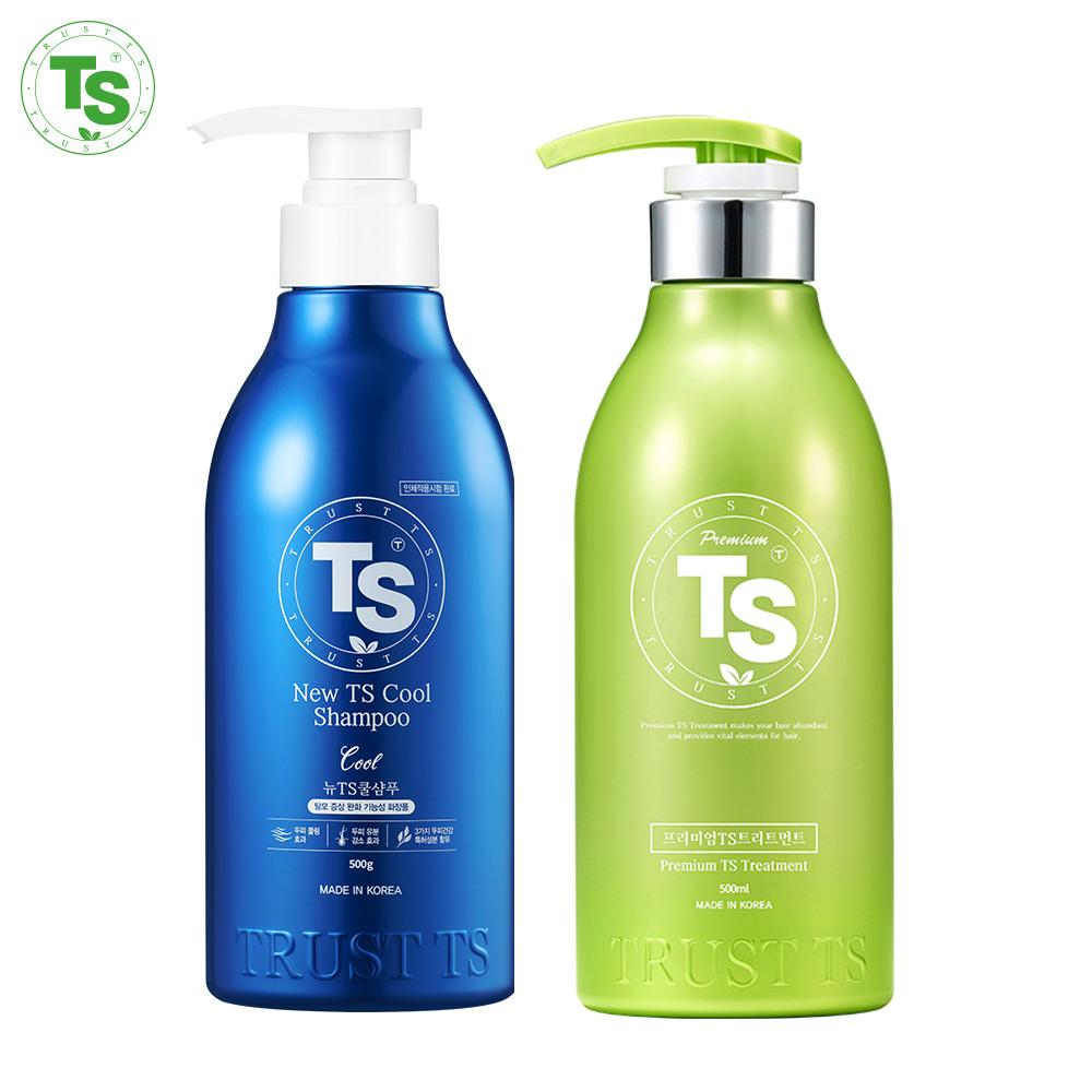 New TS Cool Shampoo 500g + Premium TS Treatment 500ml
