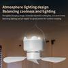 Compactly DC5V Hanging Fan Remote Operated 3Wind Gears Ceiling Fan Quiet Cooling For Home Camping Bed Tent Space