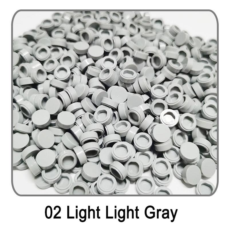 1000 stuks/partij Tegel 1x1 Rond 98138 Speciaal Blok Bouwsteen Kleine Deeltjes Stenen Onderdelen Compatibel met 98138 LOGO Speelgoed