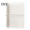 Portable Trifold Binder A6 A7 M5 Binder, 5/6-Rings Transparent Refillable Loose Leaf Budget Folder, Planner Notebook Cover for School, Office, Meeting