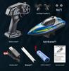 HJ819 Remote Control Speedboat: High-Speed, Rechargeable 2.4G RC Boat with LED Lights, Perfect for Kids