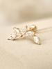 Minimalpiercing 14K Boat Curve Cubic Piercing Earrings