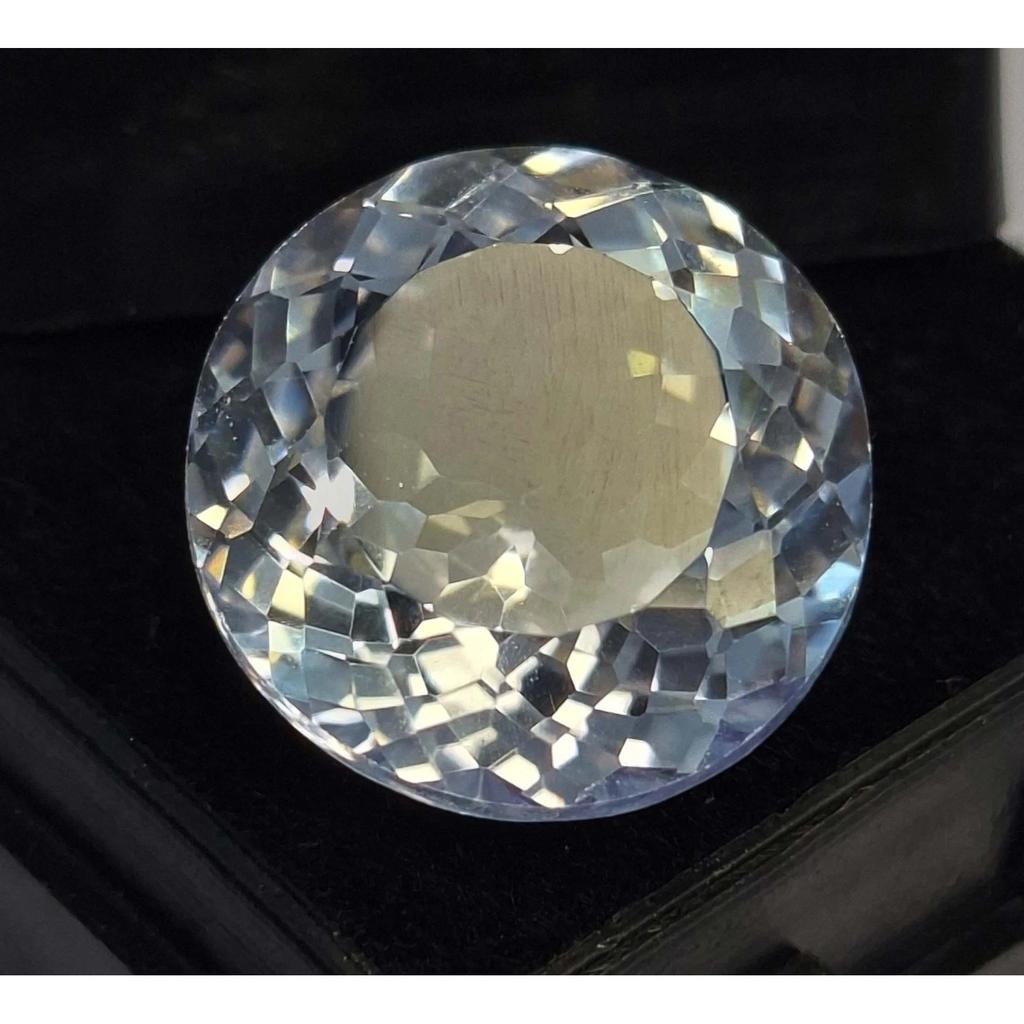 Fabulous Natural White Sapphire 14-16 Ct Round Cut Certified Loose Gemstone