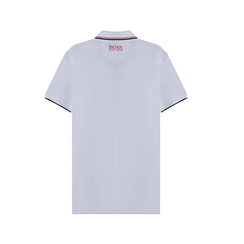 HUGO BOSS Short Sleeved Polo Shirt Men's White 50430796-102