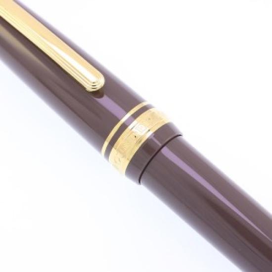 USED Sailor Professional Gear Slim Mini Fountain Pen – Gold Trim (Taupe), Medium Fine (MF)