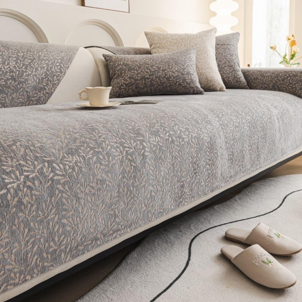 

Solid color premium sofa cushion universal in all seasons 2024 new non-slip seat cushion leather sofa cover full cover cloth towel 70*70cm