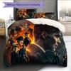 Peaky Blinders Pattern Bedding Home Decoration Birthday & Festival Gift (1 * Duvet Cover + 2 * Pillowcase, Without Core)