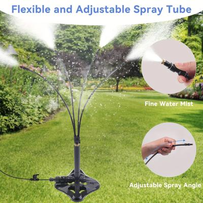 1 Pack, Standing Misters For Outside Patio, 26.2FT Portable Misting System For Cooling Outdoor, Standing Misting Cooling System