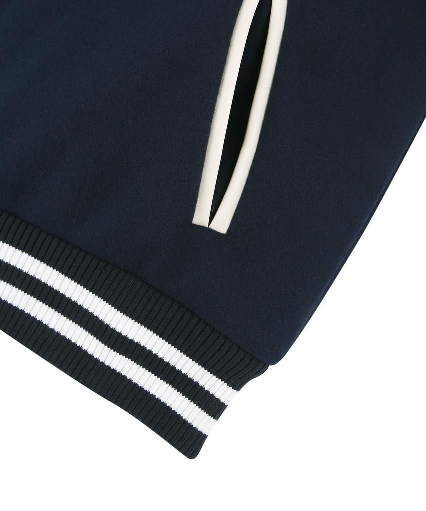 Raw Lab Ordinary Heavy Varsity Jacket (Navy)