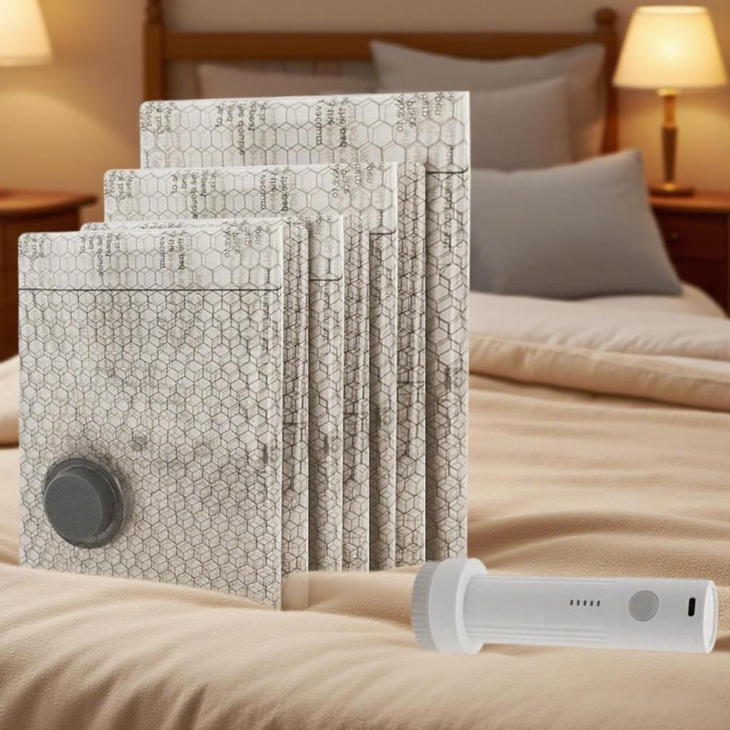 Reise-Vakuumbeutel 9 Stück Platzsparender Organizer Vakuumbeutel Für Kleidung Reise Für Kleidung Decke Bettwäsche Koffer Innen
