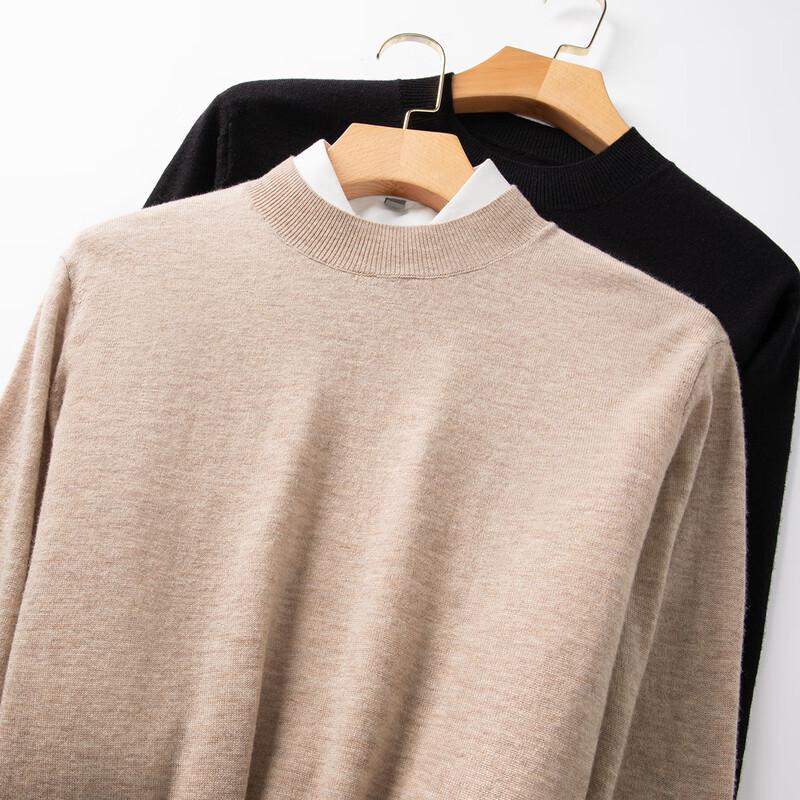 

FAPAI Men s 100% Fine Wool Round Neck Sweater 3XL 56