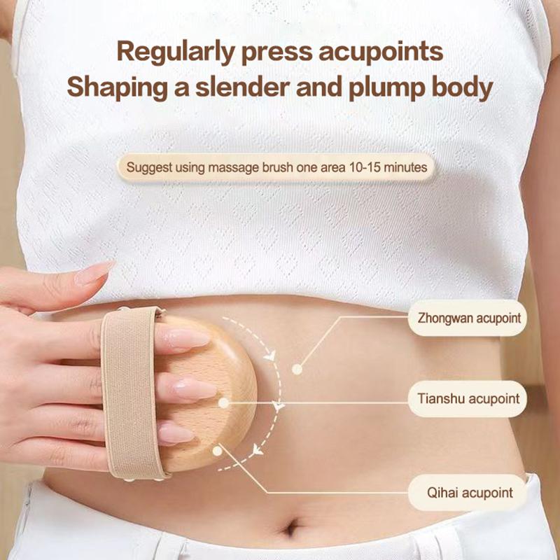 Body Anti Cellulite Cushion Meridian Brush Multi-Functional Wooden Spa Air Cushion Massage Hair Comb Scalp Body Massage Brush