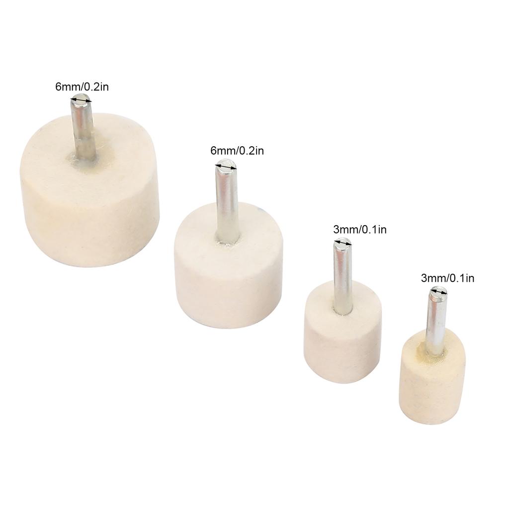 5 Set of Cerium Oxide Powder   4Pcs Wool Felt Polishing Buffing Wheels