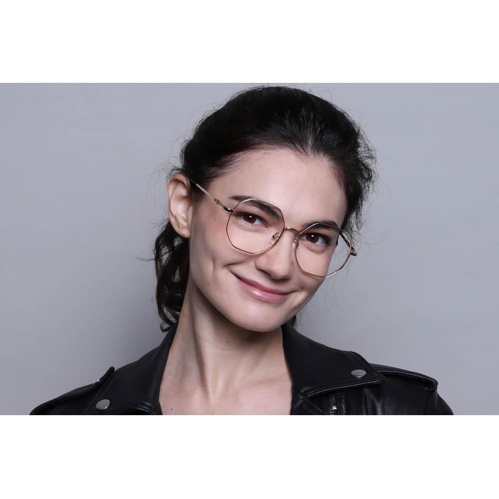 Full Rim Oval Gold Smartbuy Collection Tobeatic L123c Fashion Unisex Eyeglasses