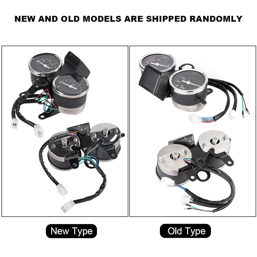 KIMISS Speedometer Gauge, Motorcycle Modified Accessories Speedometer Odometer Tachometer for Suzuki GN125