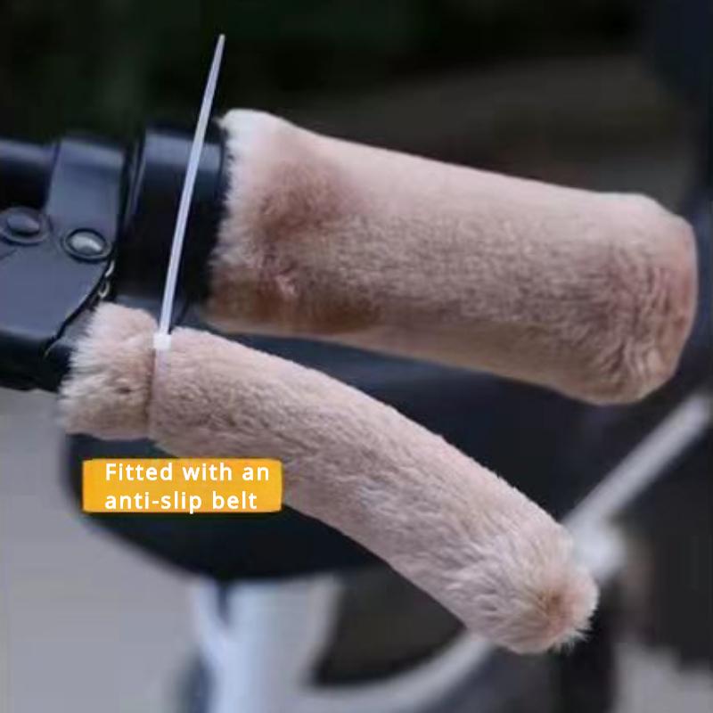 Motorrad-Plüsch-Lenkerabdeckung, Winter-Handschutz, kalt, warm, Elektroauto, dreirädriges Universal-Lenkerabdeckung, zwei Sätze