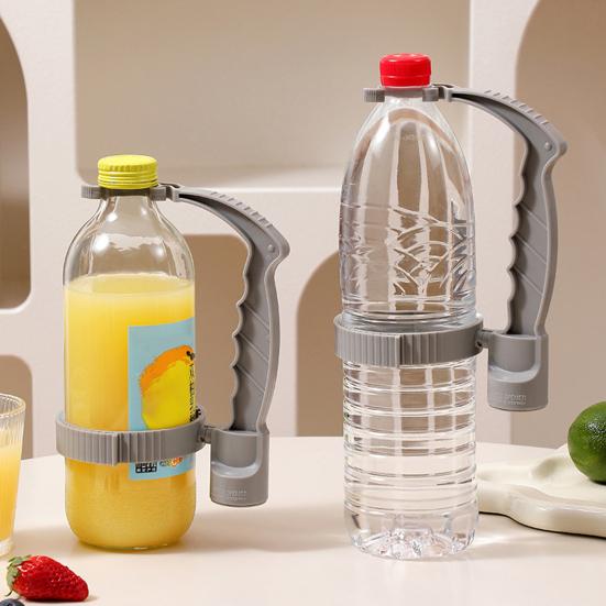 Yousheng Beverage Handle with Bottle Opener Adjustable Bottled Drink Carrier Grip Pouring Handle Reusable Cola Soda Water Bottle Plastic Grab Handle
