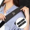 2Pcs Car Logo Seat Belt Shoulder Pad Leather Safety Belt Protector Cover For Honda TypeR Accord Civic CRV Jazz Fit HRV Vezel UQ8