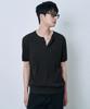 Ousa Henley Neck Short Sleeve Knit 2 Colors