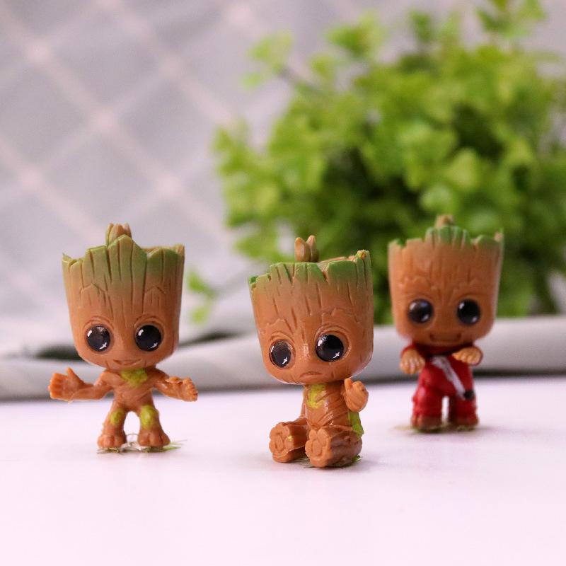 Baby Groot Figurine Flower Pot Bonsai Desktop Decoration