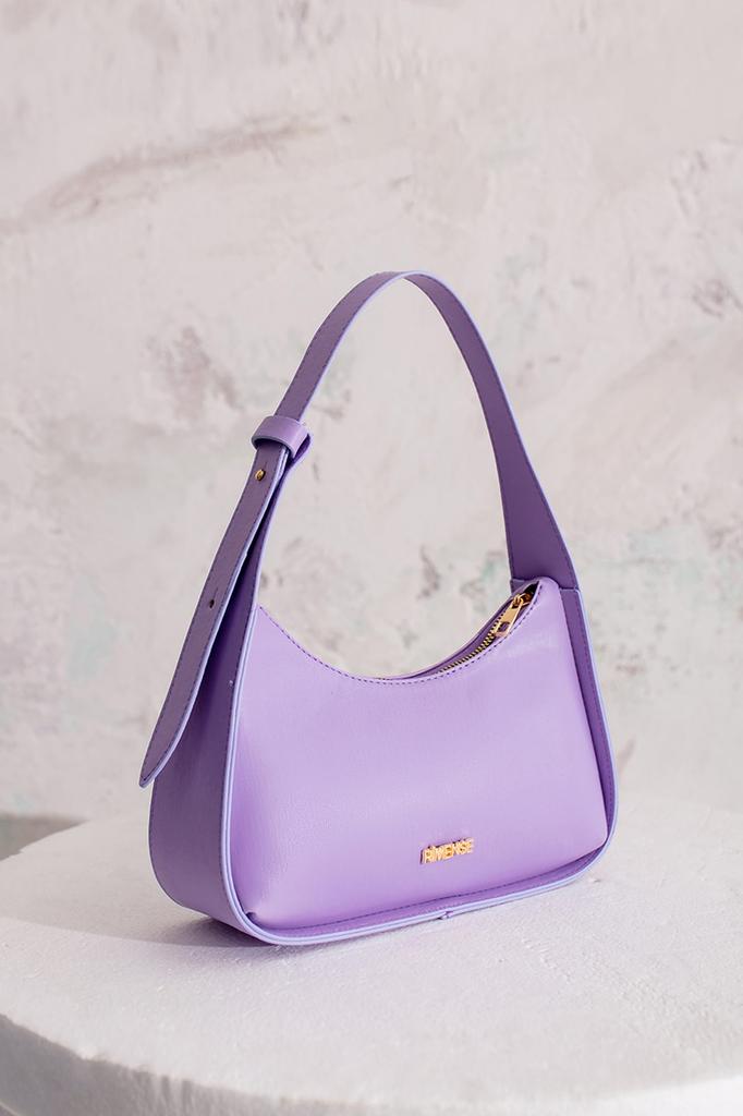 Women's Stylish and Useful Shoulder Bag Lilac Lined Hand and Shoulder Bag