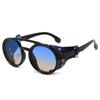Vintage Retro Round Sunglasses for Mens Womens Cyber Punk Glasses Gothic Steampunk Sunglasses UV400 Glasses Oculos De Sol