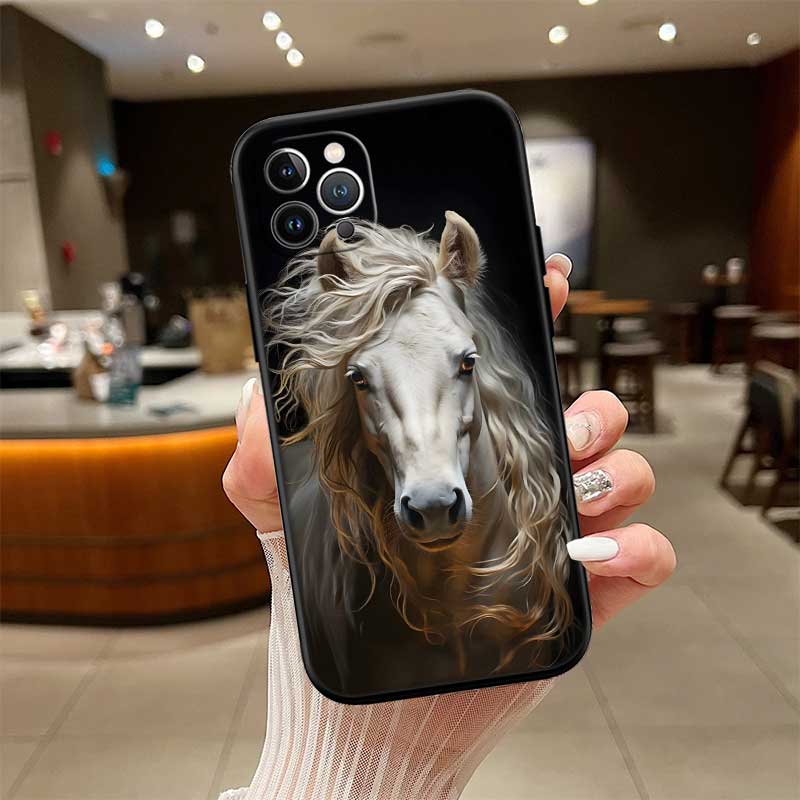 RE28 Fine Horse Phone Case for OPPO A40 A60 A80 A15 A16 A16K A12 A17 A17K A54 A54S A53 A53S A55 A56 A57 A98 F23