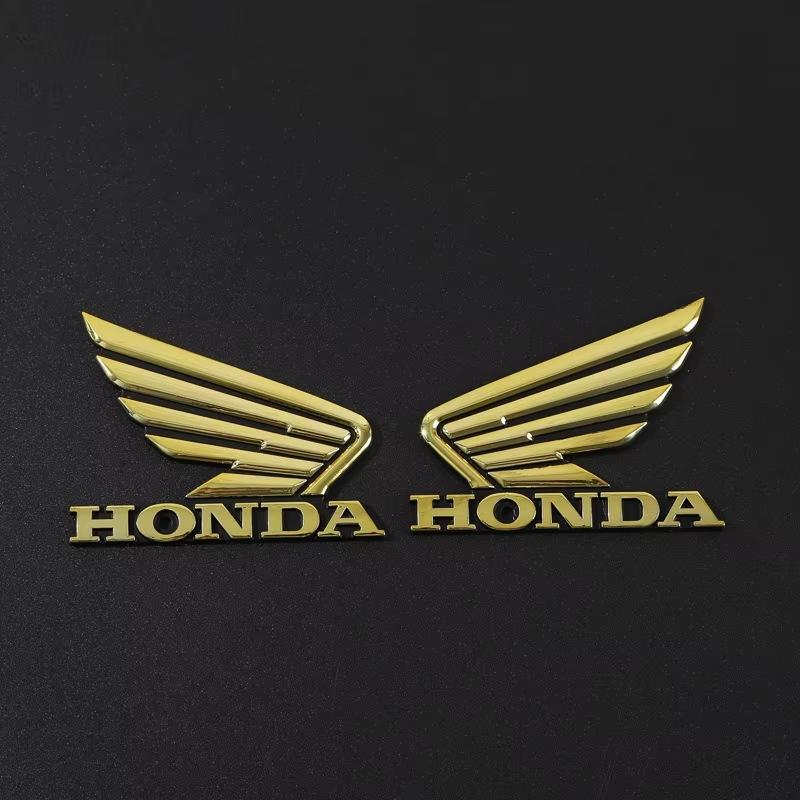 Suitable for Honda Emblem Motorcycle Modified Fuel Tank Stickers Waterproof 3D ABS Badge HONDA Wings Logo Body Decoration Decals UO2