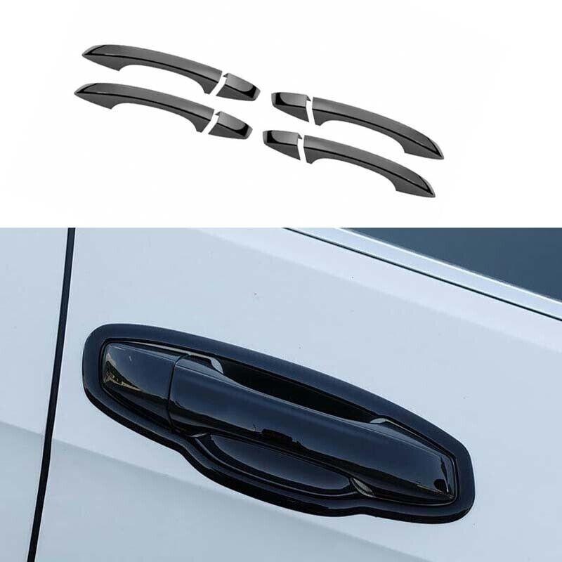 ABS Black Cover Trim For VW Golf MK7 MK7.5 Exterior Side Door Handle 2014-2019