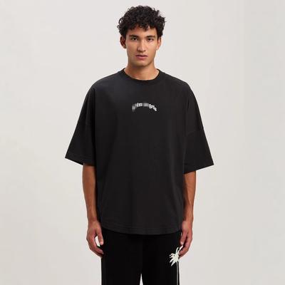 25S Cross-border European and American Trendy Brand Palm Angel Broken Letter Logo Printed Short-sleeve T-shirt for Men and Women, High Street Shor