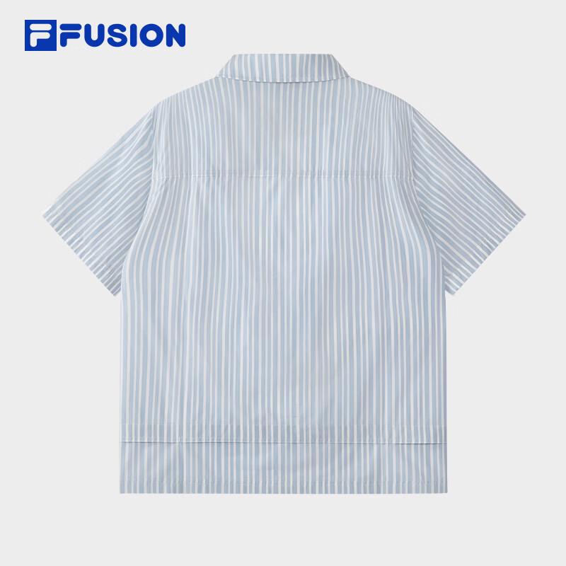 FILA FUSION Couple Casual Woven Short Sleeve Shirt
