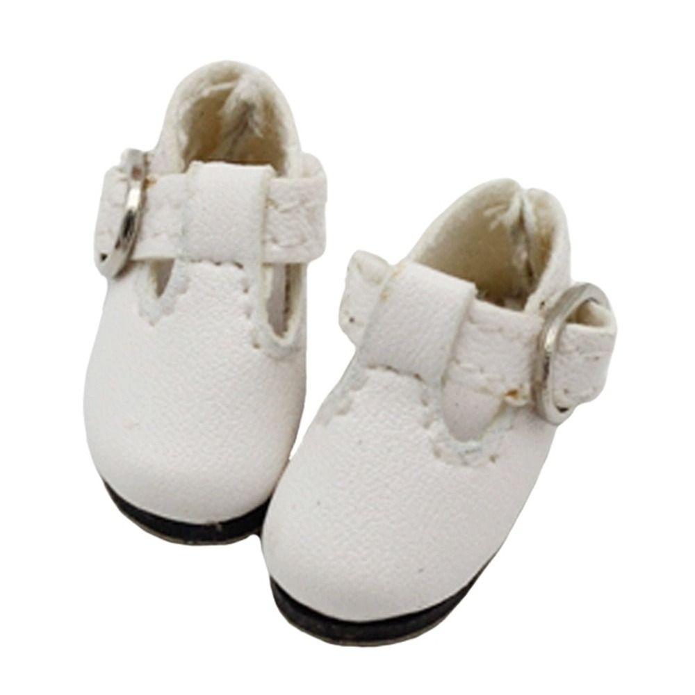 2,8 cm * 1,2 cm BJD Schuhe PU-Leder Mini-Größe Prinzessin Schuhe T-förmiger Knopf Mehrfarbige Stiefel Kleiderwechsel Spiel