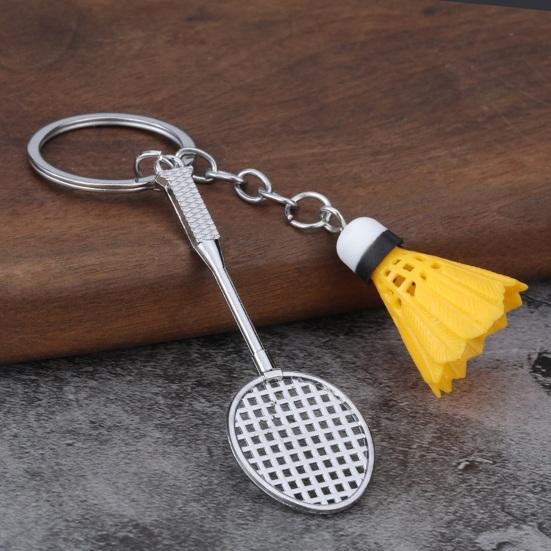 Keychain Pendant Simulated Badminton Racket Charm Mini Key Chain Zinc Alloy Pendant Personalized Bag Accessories