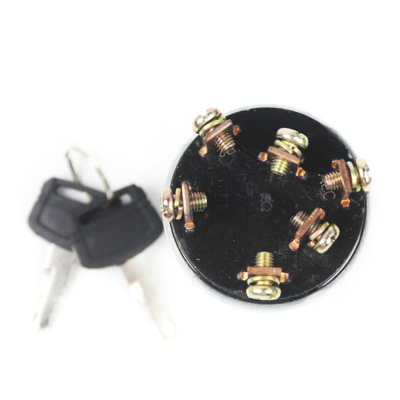 6 P Starter Key Ignition Switch for Hitachi EX200-1 Switches Controls Relays Excavator Accessories Interior Parts Replacement