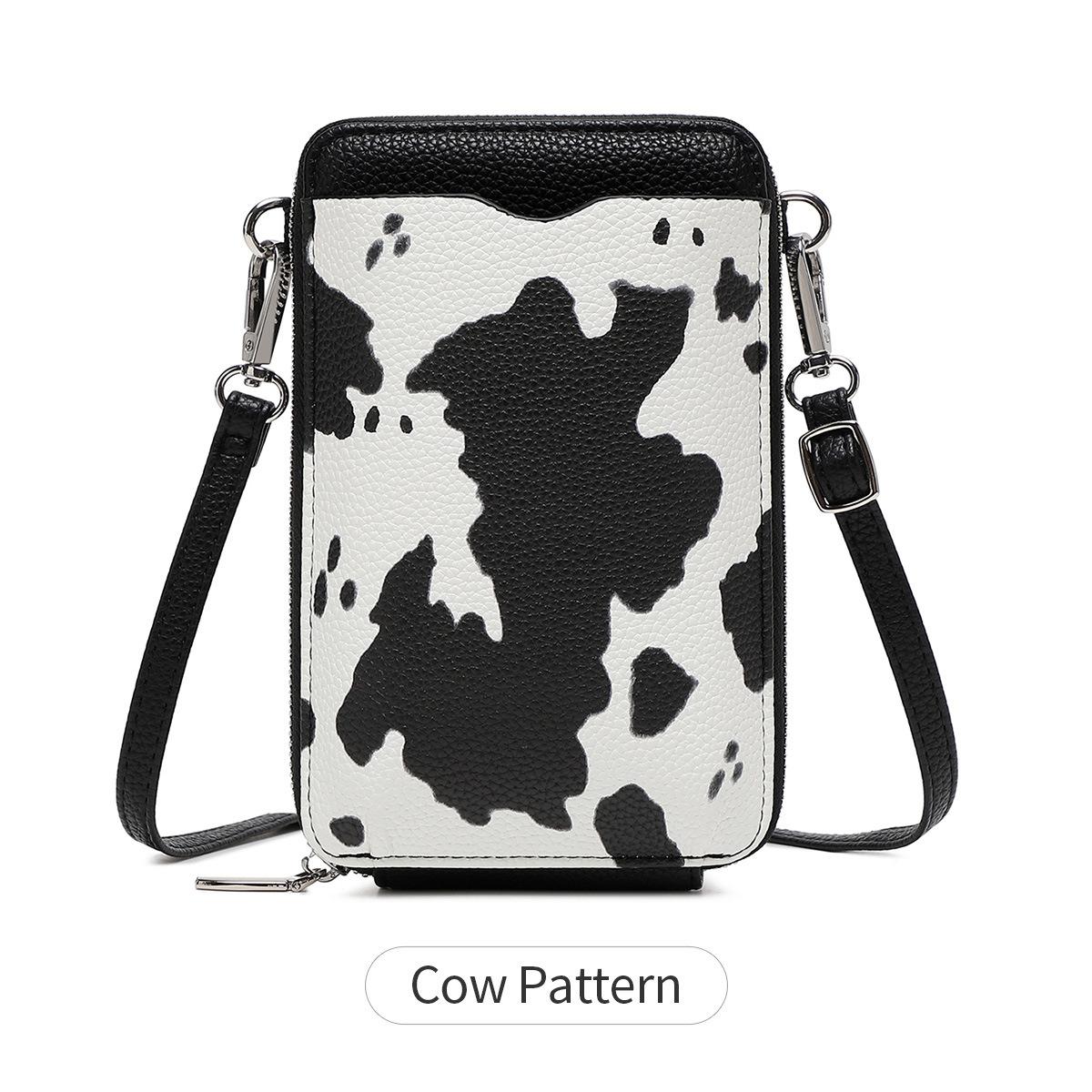 

Новая сумка для мобильного телефона из мягкой кожи с узором личи, вертикальная на молнии, большой вместимости, женская на плечо, кроссбоди