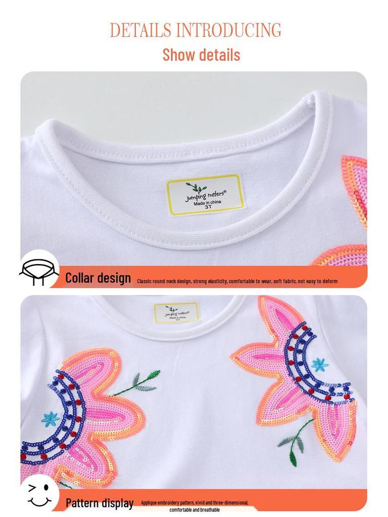 Dziewczęce letnie sukienki w stylu europejskim z cekinowym haftem - Siatkowe patchworkowe sukienki księżniczki z krótkim rękawem