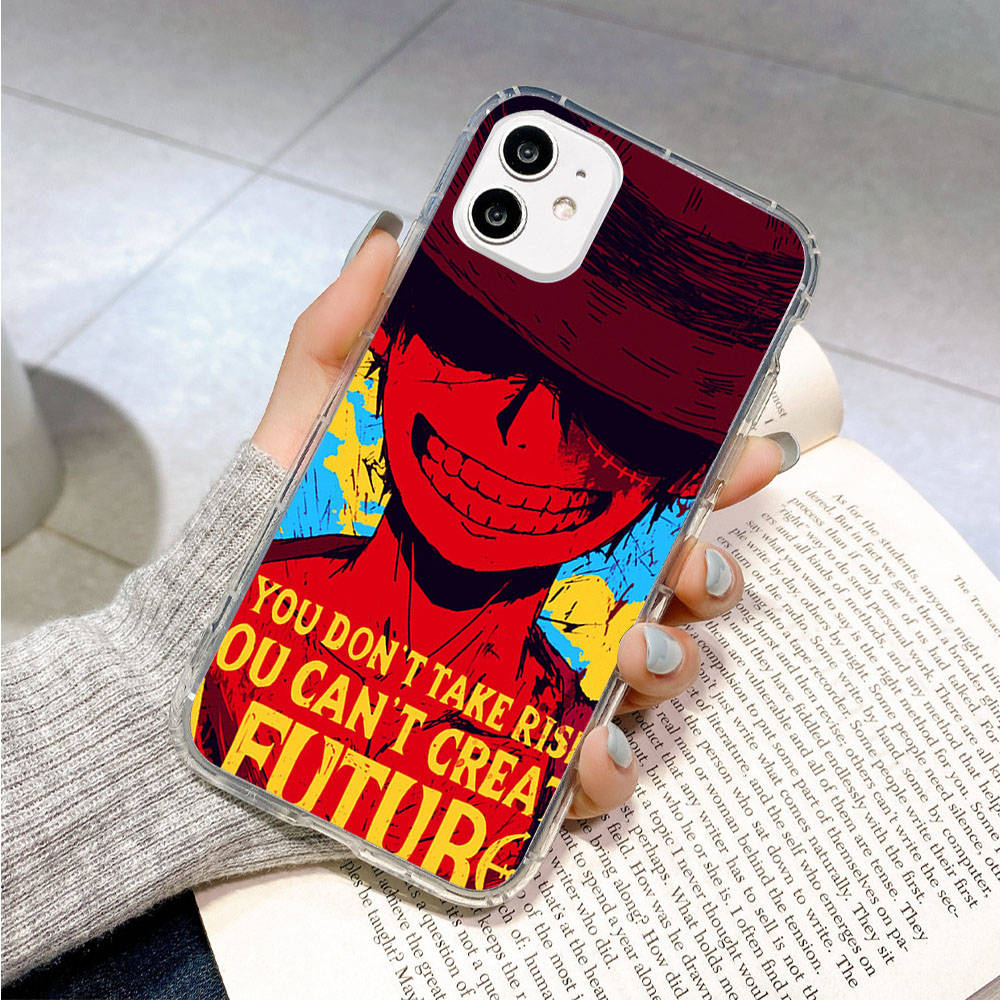 Hülle für Samsung A04 A14 A23 A34 A54 M23 M33 M52 M53 Realme 10 9 C30S C35 C55 VIVO Y02S Y21 Y51 X80 Pro Transparente Hülle WI75 Anime One Piece