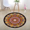 3D Illusion Halloween Black & White Round Carpet for Bedroom & Living Room