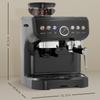 15 Bar Coffee Machine, with Adjustable Grind, Steamer and Accessories - Black