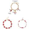 Creative Fruit Charm Bracelet With Metal Finish For Women And Men