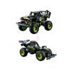 LEGP Technical Monster Off Road Vehicle Building Blocks Set 2 in 1 Stunts Pull Back Car Children Toys For Boys Christmas Gifts