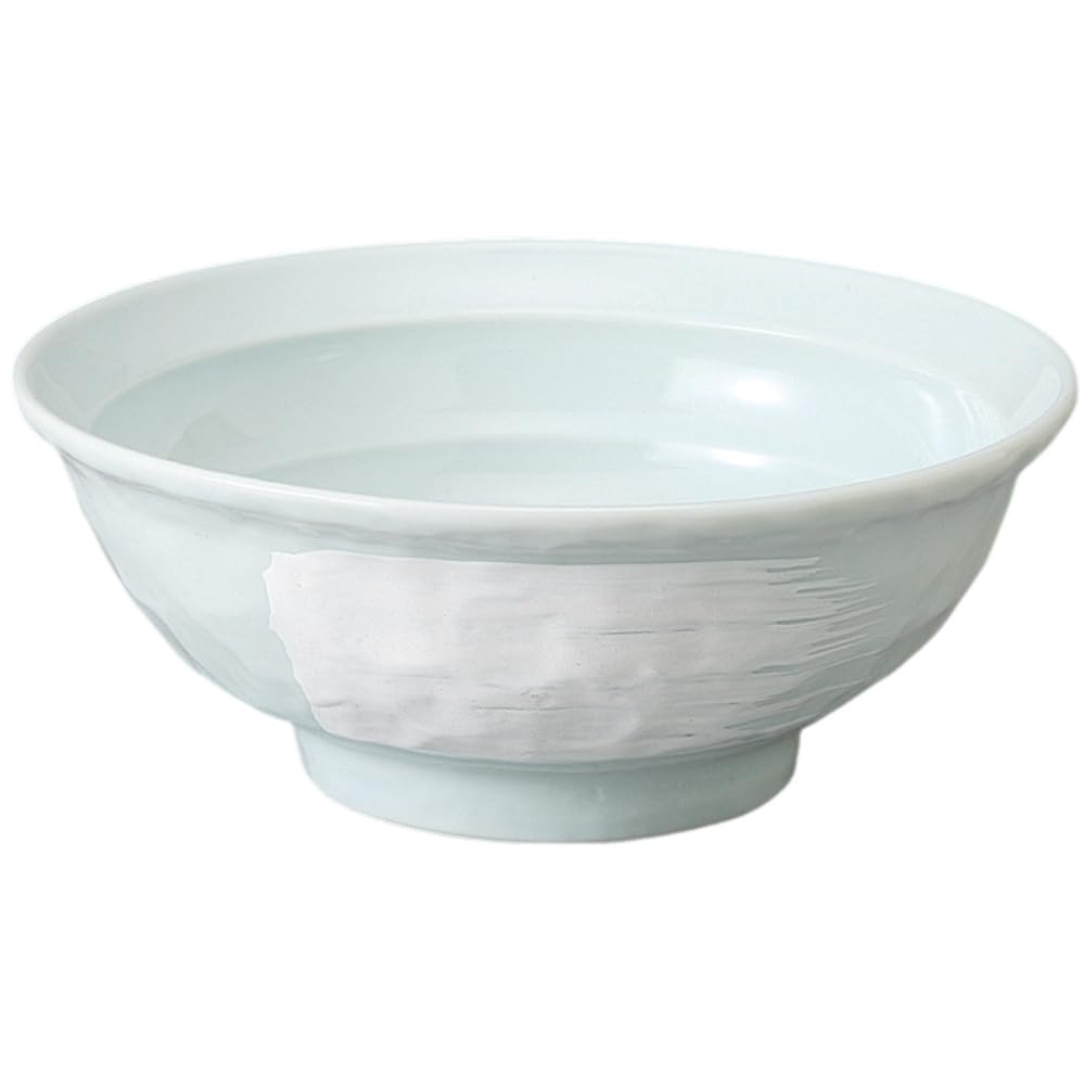 Ale-net Ramen Bowl, White Brushed Blue Magnetic Pattern, 6.8cm, Ramen Bowl, Chinese Tableware, Mino Ware