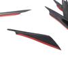 4Pcs Carbon Fiber Auto Stoßstange Fin Canard Splitter Diffusor Spoiler Luft Messer