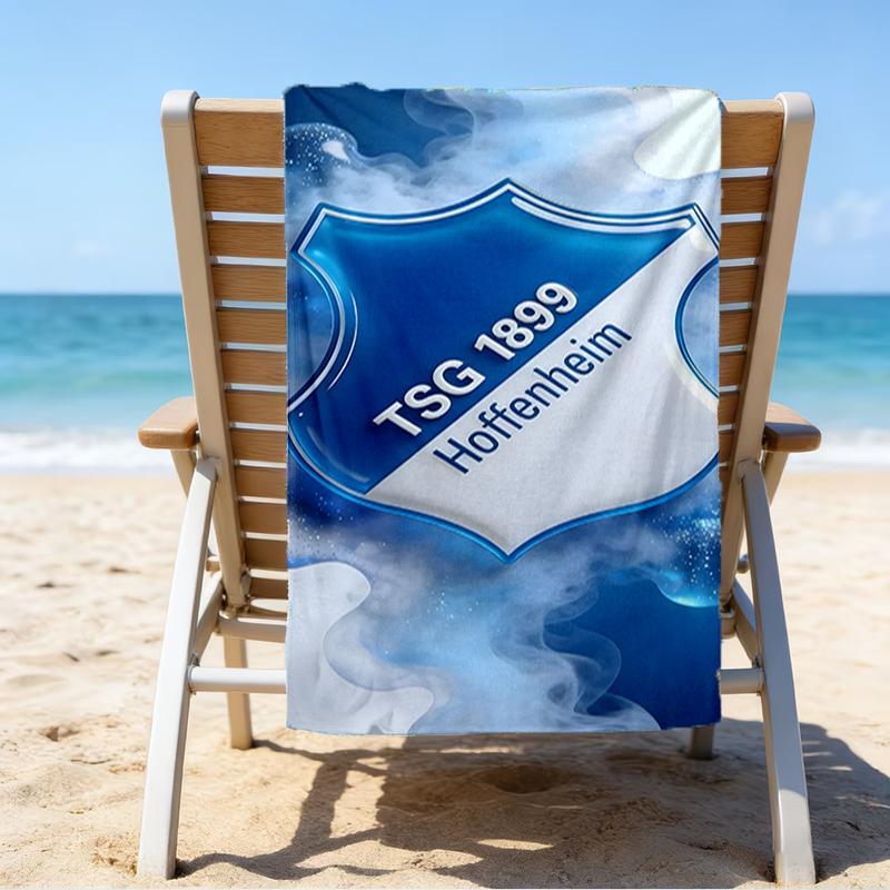 Hoffen-heim Crest Beach Towel - Soft, Absorbent Microfiber, Lightweight, Ideal for The Beach, Parties, Travel, Camping fan gifts