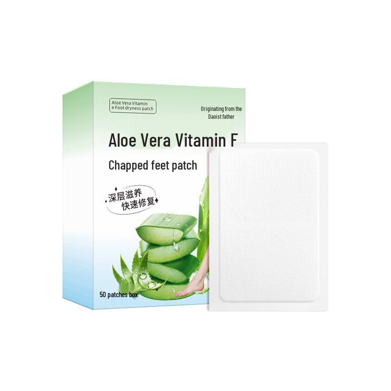 Aloe Vera & Vitamin E Anti-Crack Hand & Foot Cream Patches - Breathable, High-Adhesion Heel Repair Tape
