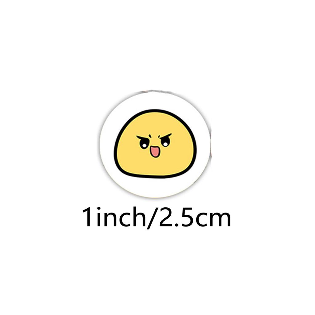 100-500pcs Cartoon Yellow Expression Stickers Wedding Birthday Party Gift Wrapping Label Scrapbook Cute Stationery Stickers