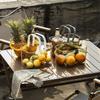 Clear Portable Drain Basket With Soft Handle Food-Grade Storage Basket For Kitchen, Picnic, Fruit & Bathroom Toiletries
